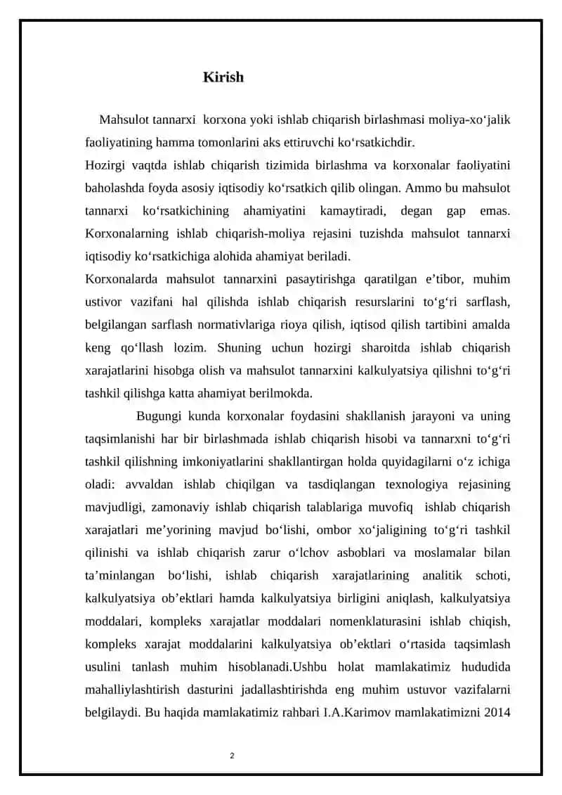 Korxona foydasining taqsimlanishi va ishlatilishi 2