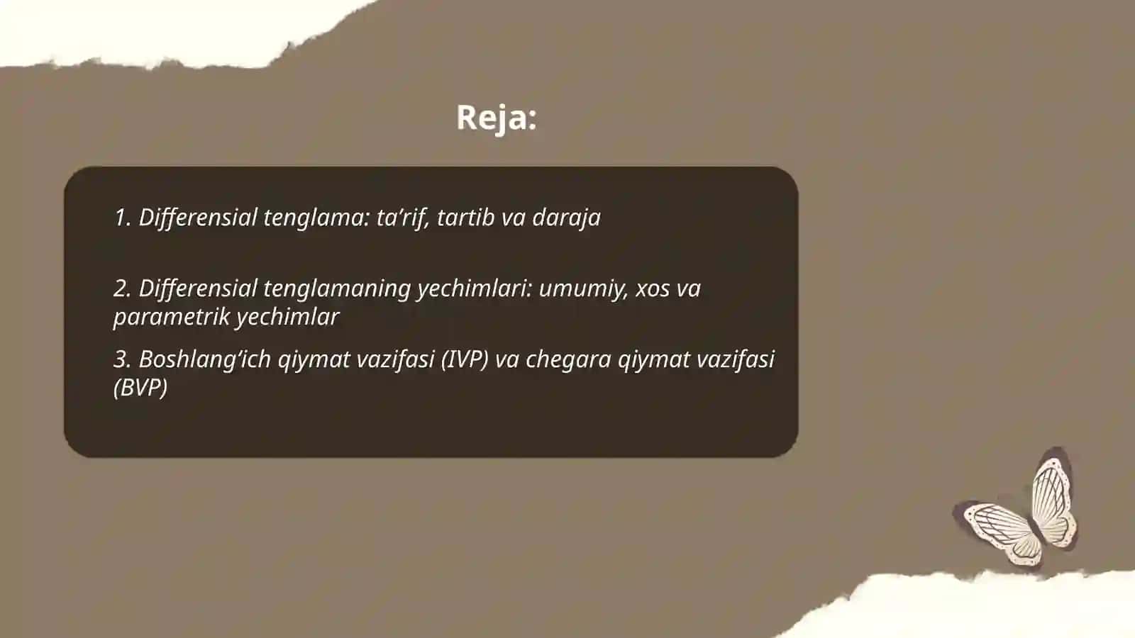 Differensial tenglama 2