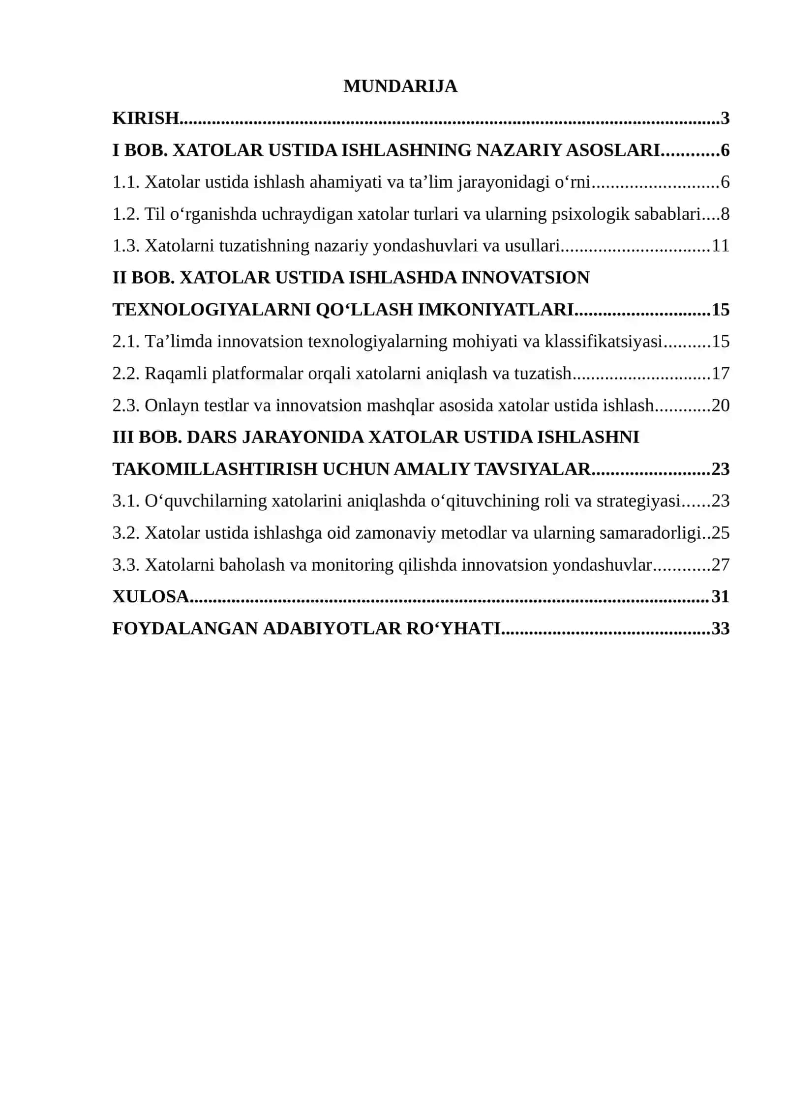 Xatolar ustida ishlashda innovatsion texnologiyalardan foydalanish 2