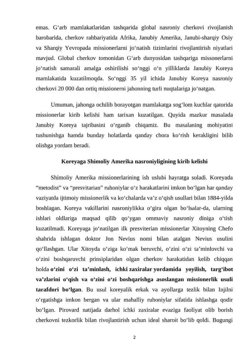 KOREYADA DIN VA MADANIYATI 2