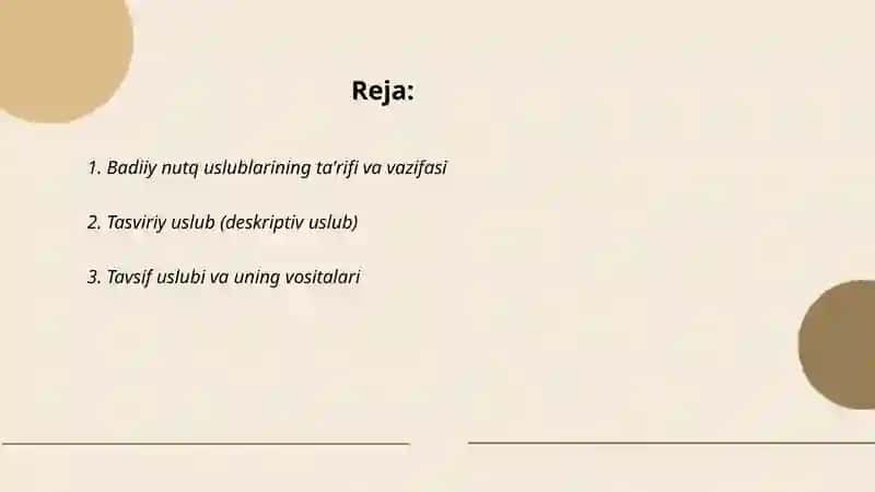 Badiiy nutq uslublari 2