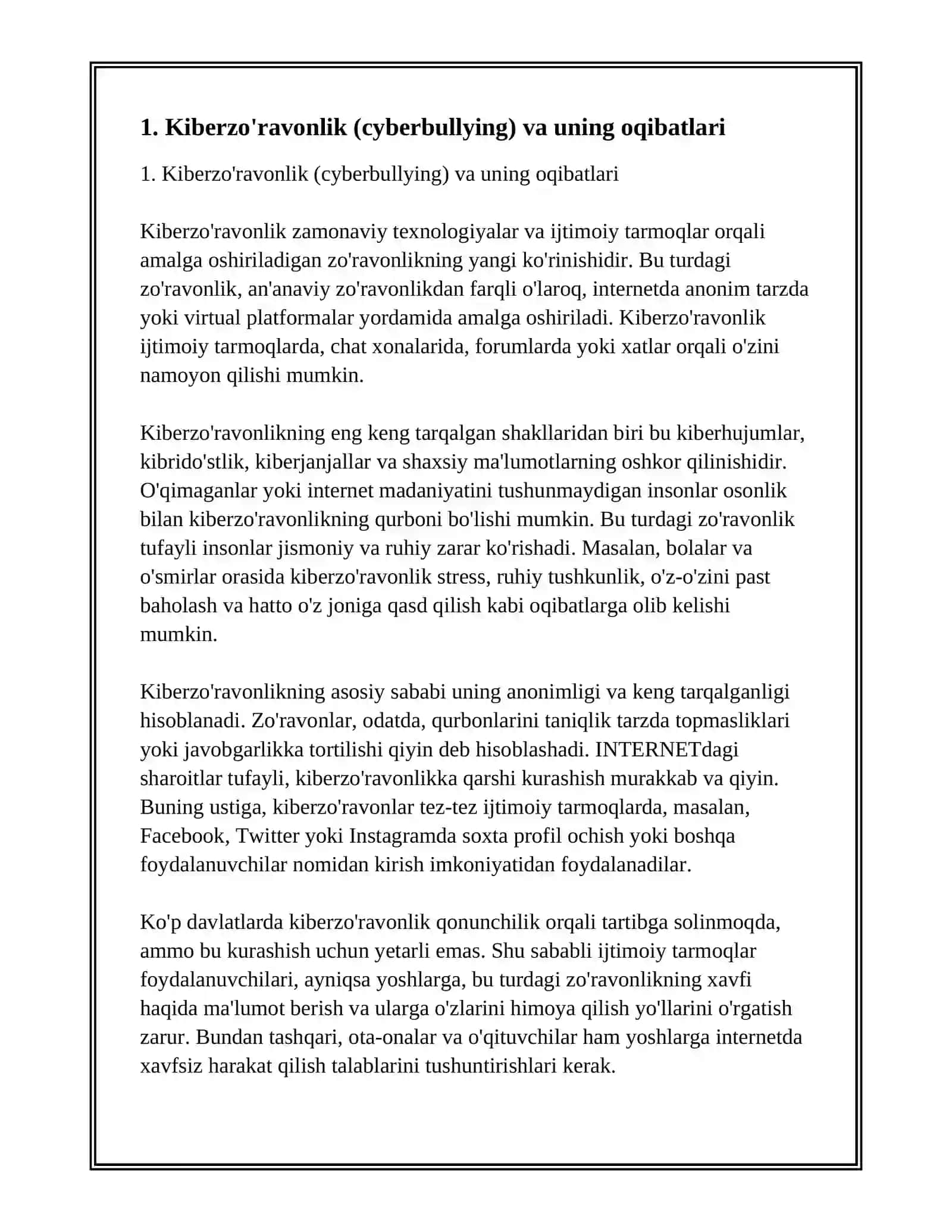 IJTIMOIY TARMOQLAR VA ULARNING SALBIY JIHATLARI 2