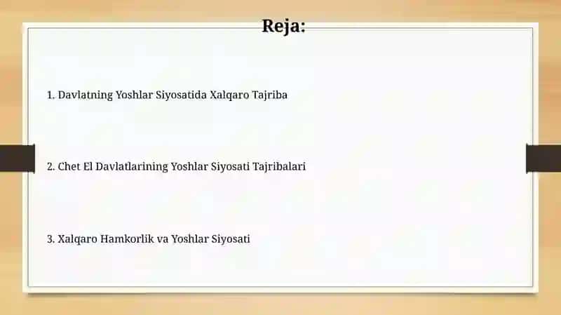 Kanadaning Yoshlar Siyosati Dasturlari 2
