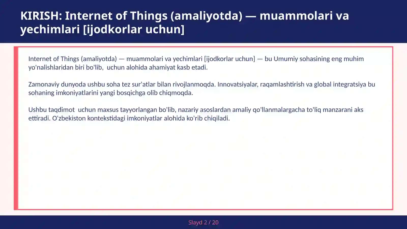 Internet of Things (amaliyotda) — muammolari va yechimlari [ijodkorlar uchun] 2