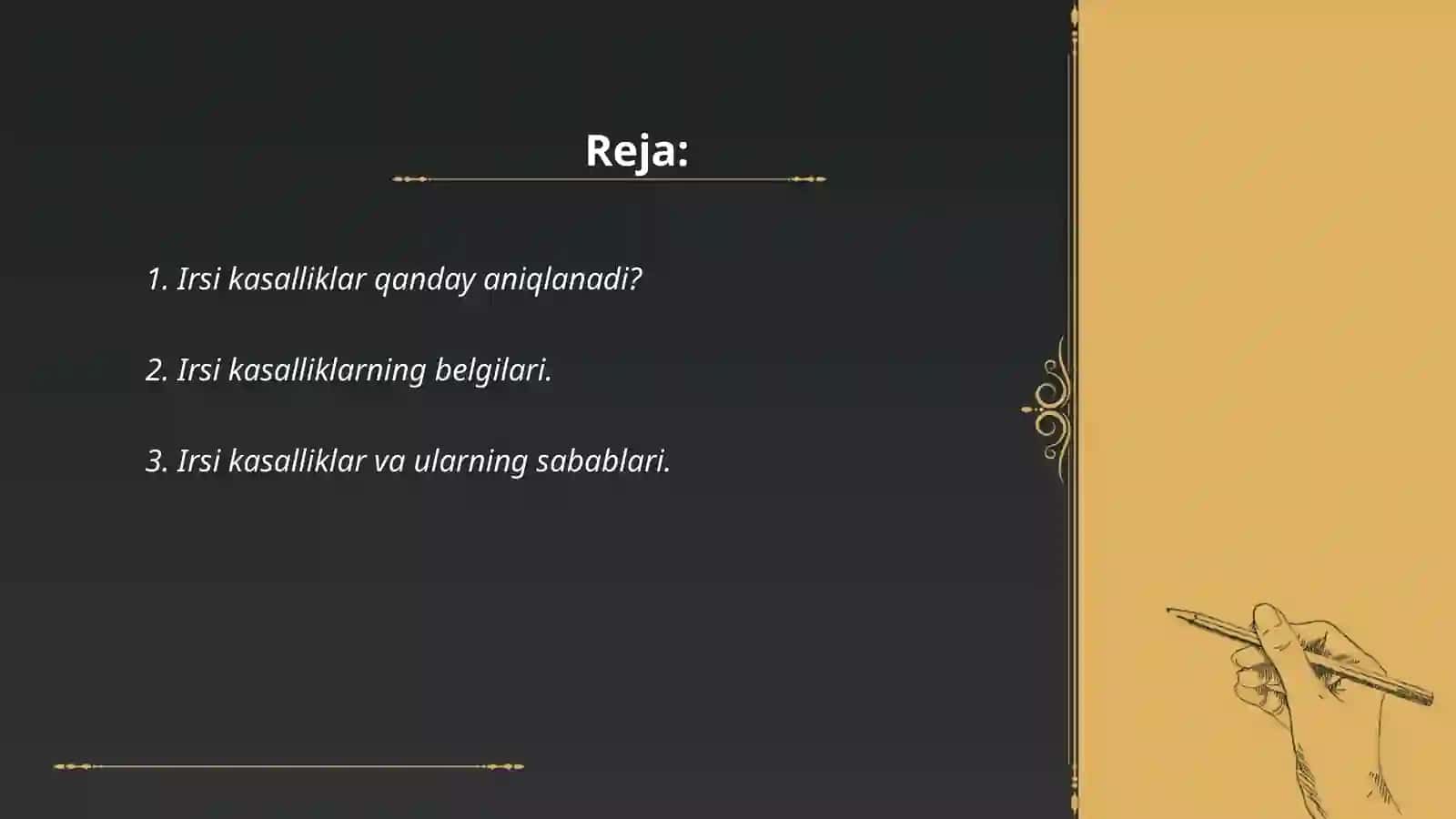 Irsiy kasalliklar haqida umumiy tushuncha 2