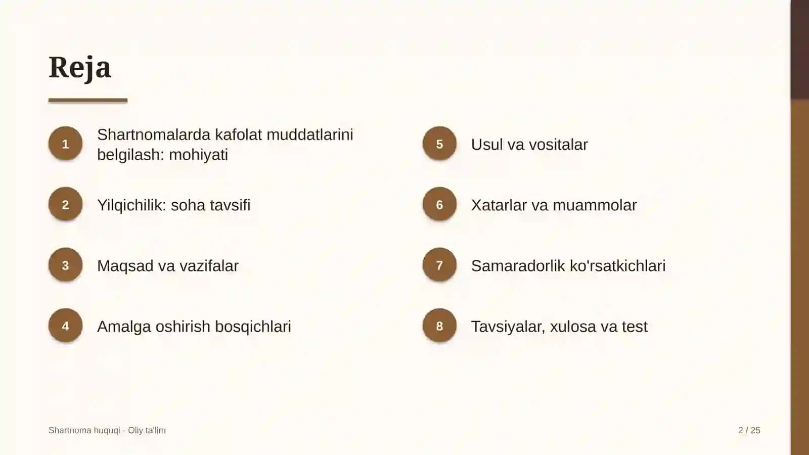 yilqichilikda shartnomalarda kafolat muddatlarini belgilash 5219 2