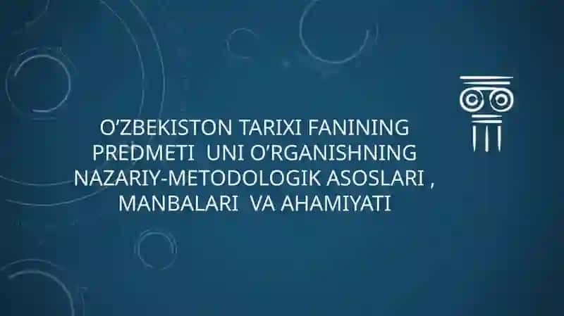 O’zbekiston tarixi fani 2