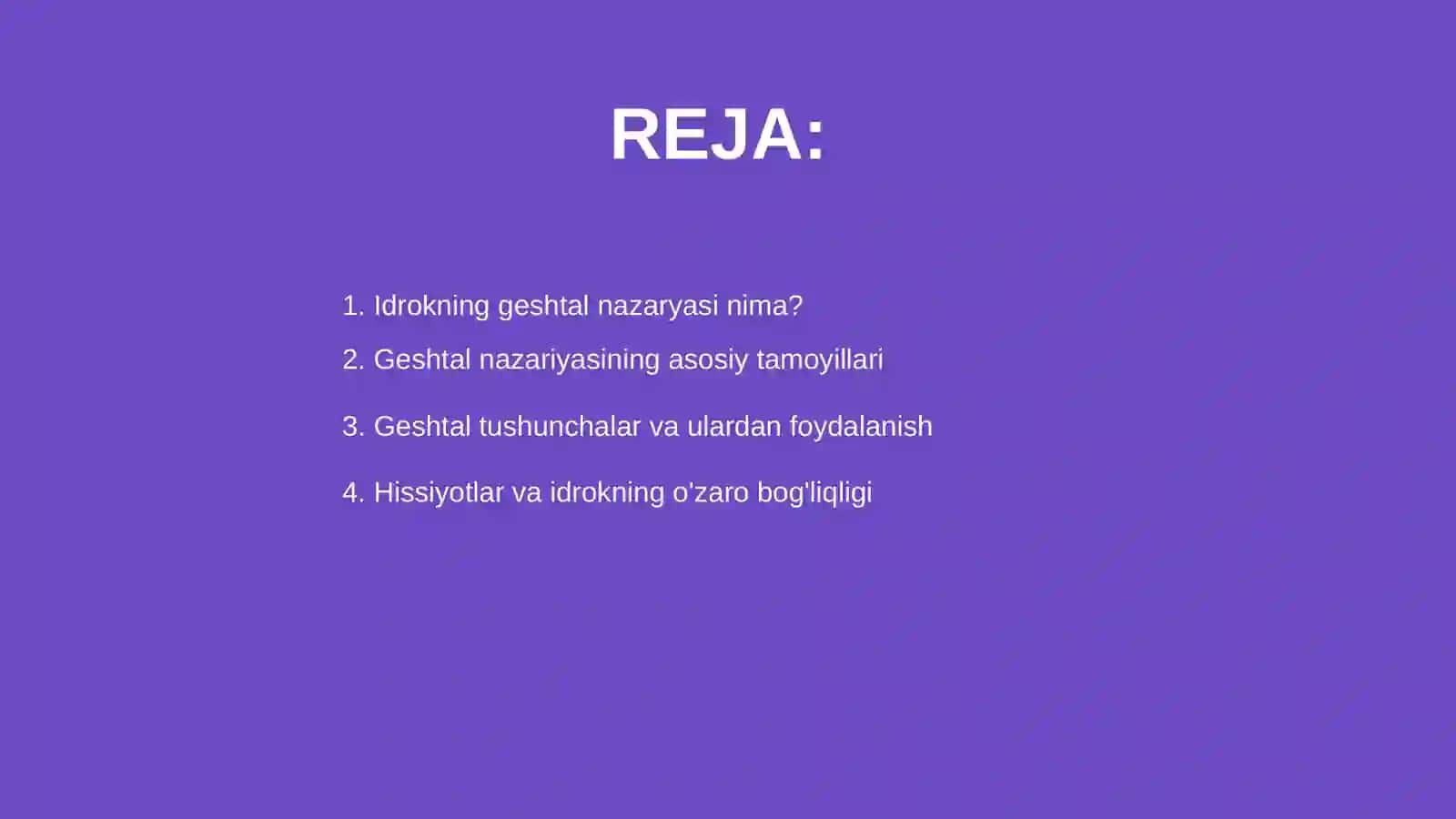 Idrokning geshtal nazaryasi 2