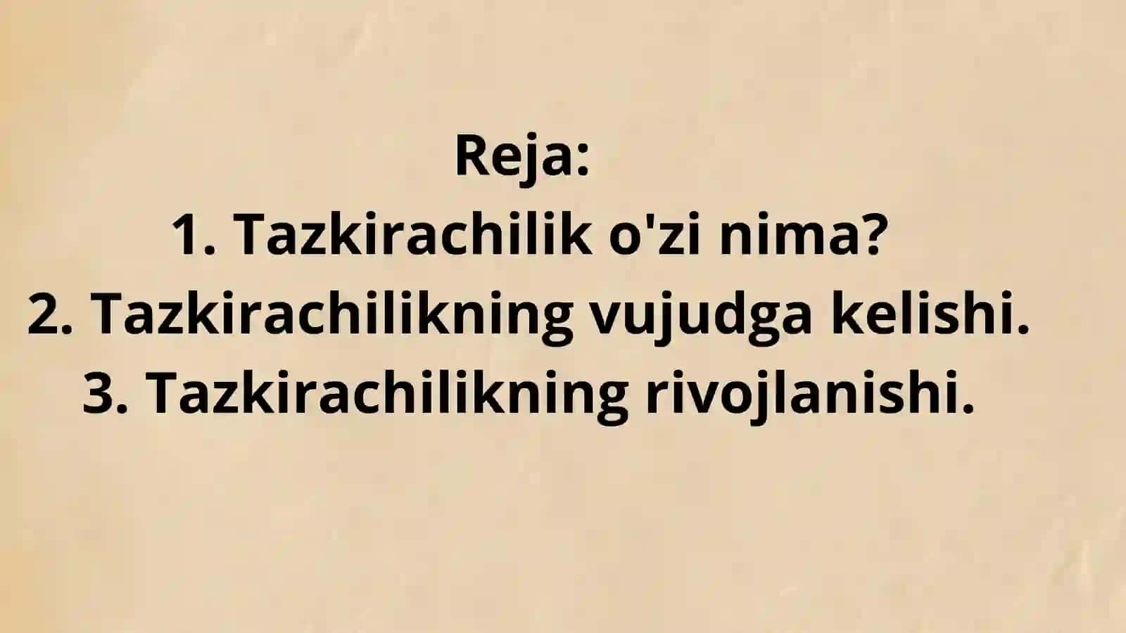 Tazkirachilik an’anasi 2