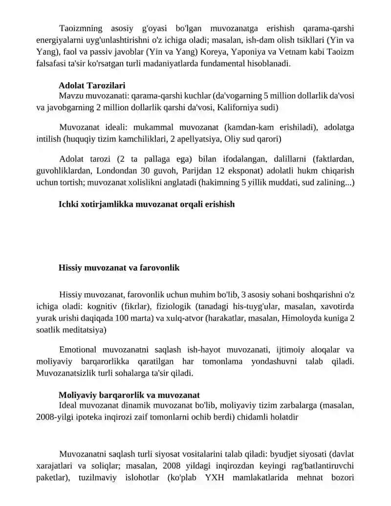 "Muvozanat" romanining mavzu Va g'oyasi 2