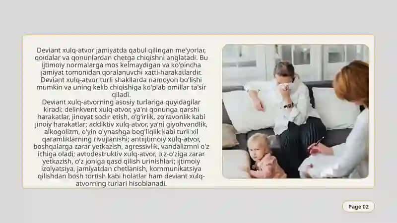 Deviant xulq atvor profilaktikada tarbiyachining roli 2