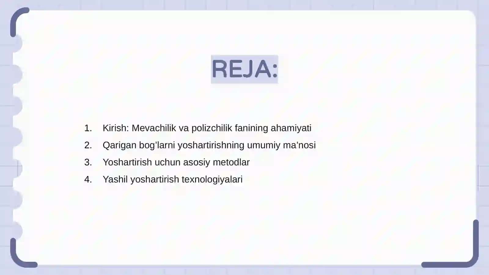 Qarigan bog’larni yoshartirish texnologiyasi 2