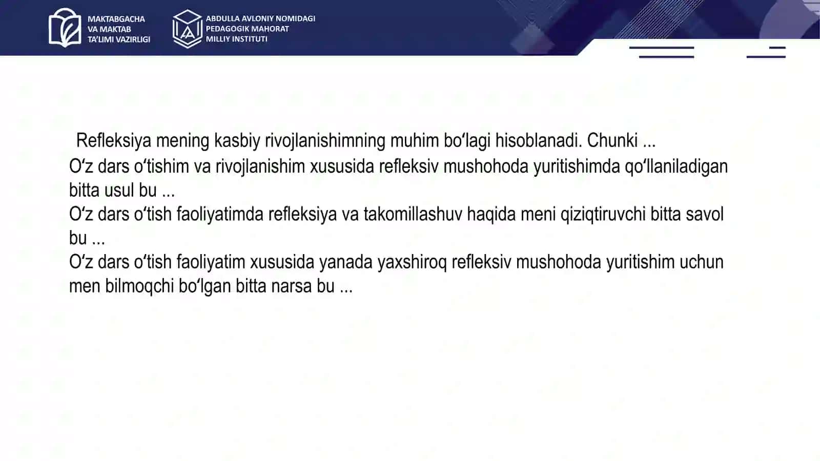 Kasbiy faoliyatni rivojlantirishda individual va hamkorlik faoliyatini tashkil etish metodikasi 2