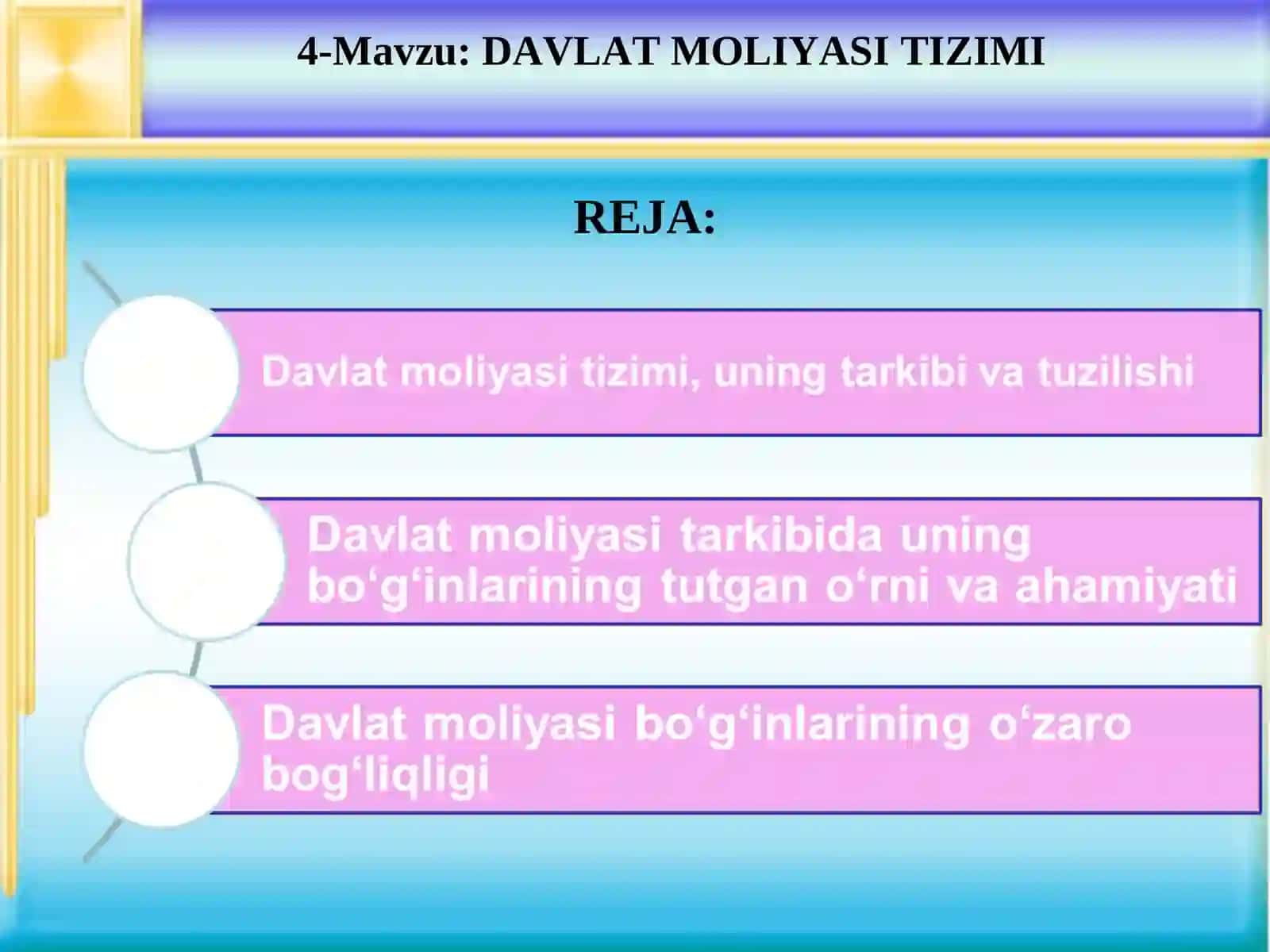 DAVLAT MOLIYASITIZIMI 2