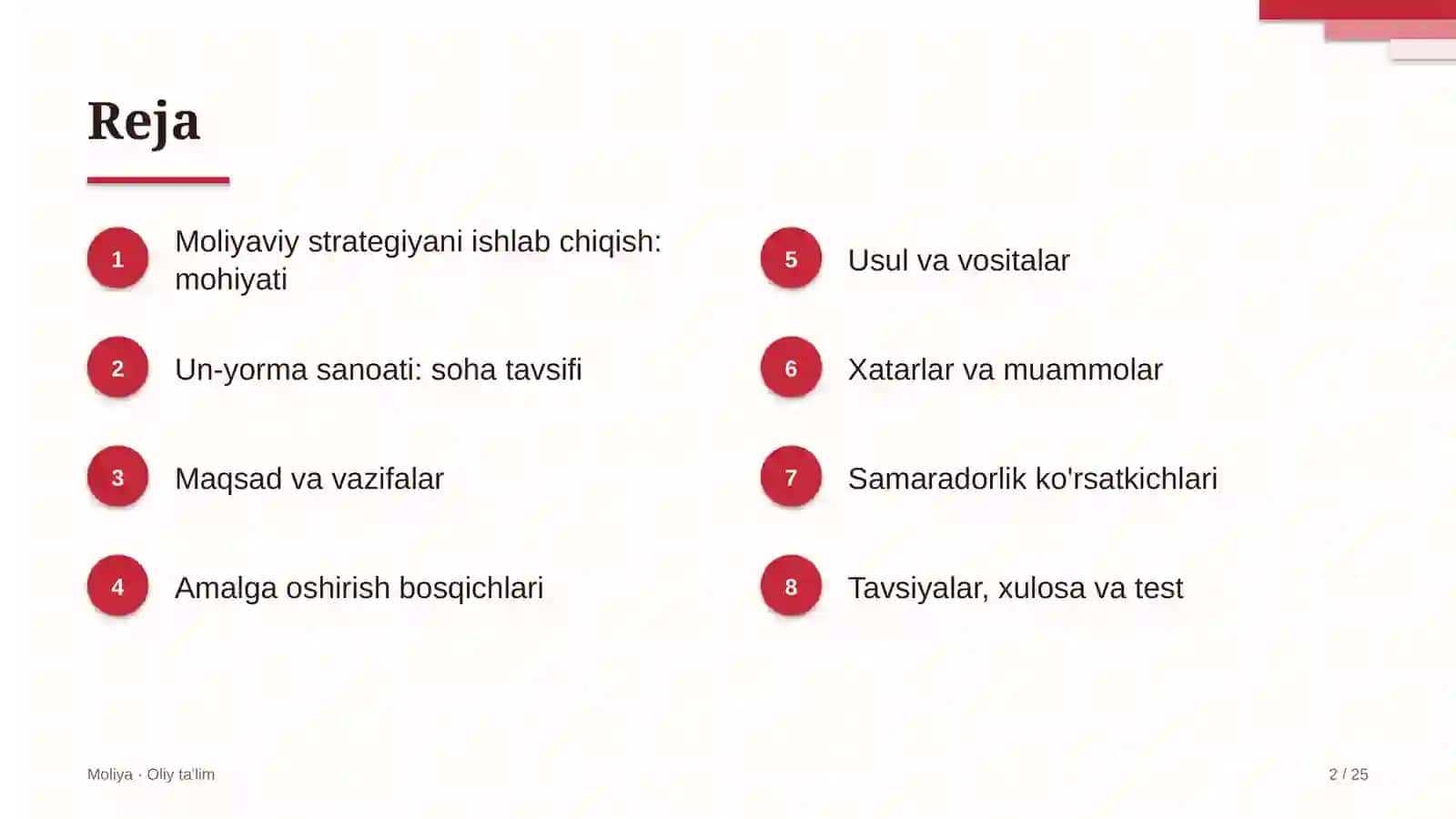 un yorma sanoatida moliyaviy strategiyani ishlab chiqish 6650 2
