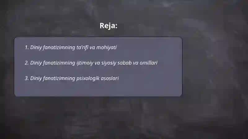 Diniy fanatizim 2