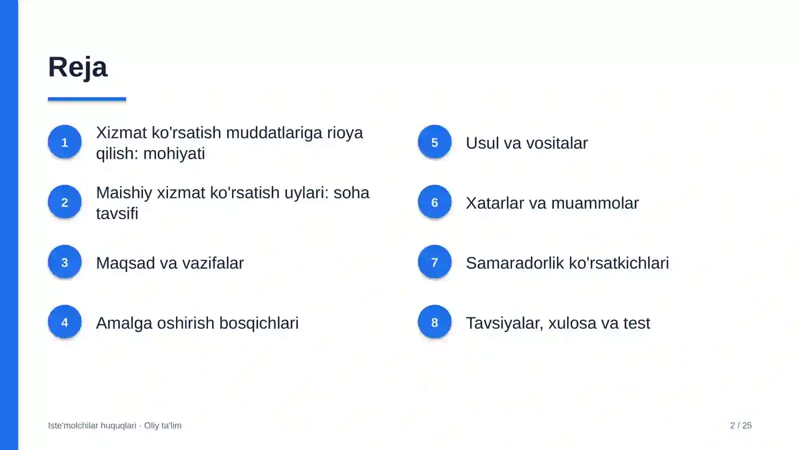 maishiy xizmat ko'rsatish uylarida xizmat ko'rsatish muddatlariga rioya qilishni ta'minlash 9777 2