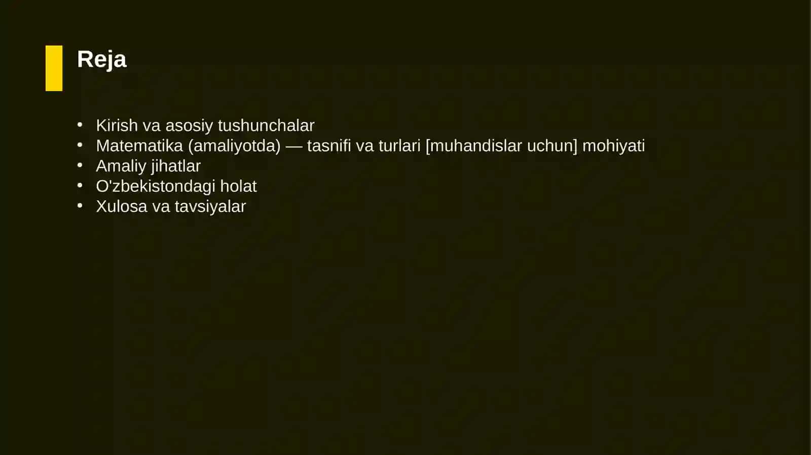 Matematika (amaliyotda) — tasnifi va turlari [muhandislar uchun] 2