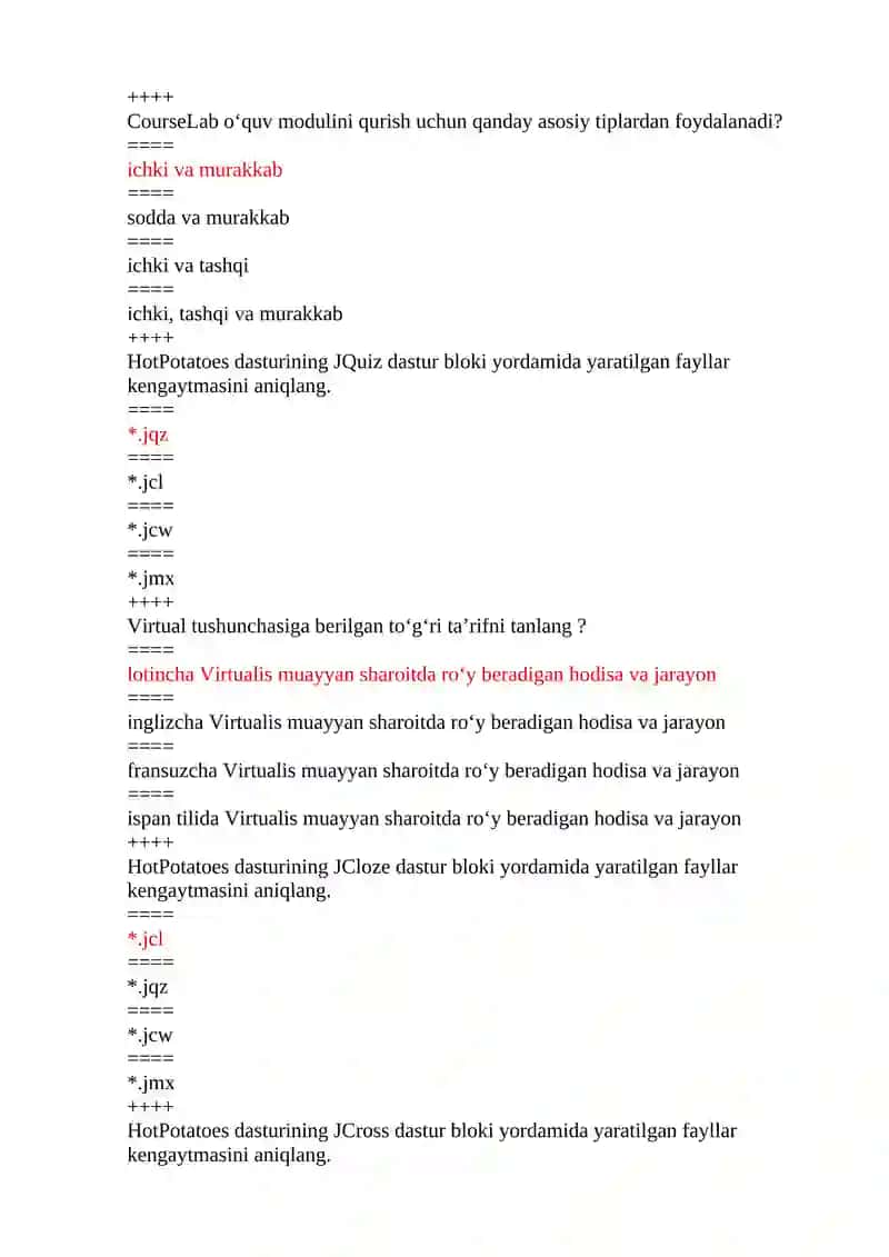 Elektron ta'lim resurslarini yaratish texnologiyalari 2