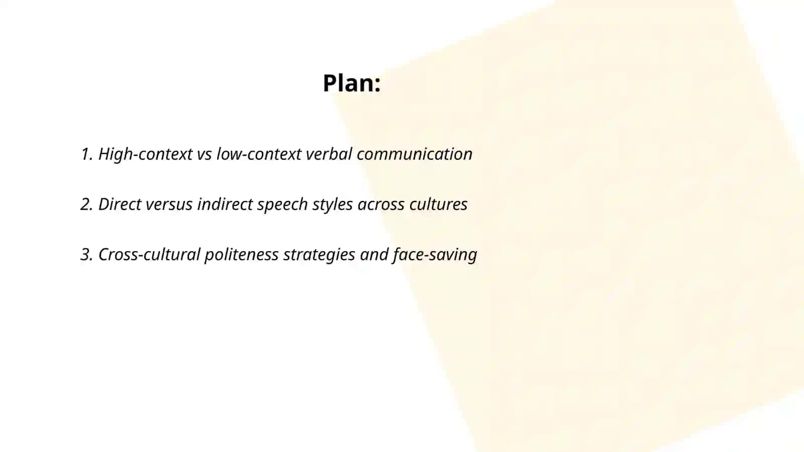 Verbal and nonverbal communication across cultures 2