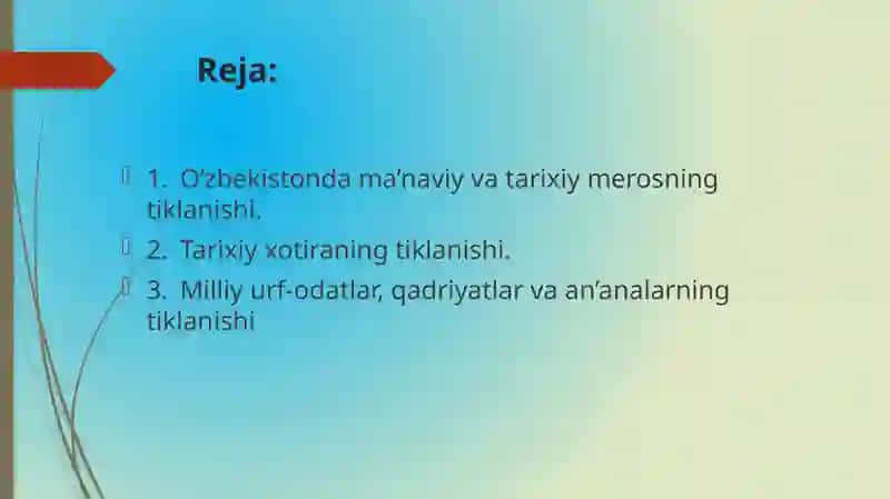 Ma’naviy hayotdagi o‘zgarishlar, madaniy taraqqiyot muammolari 2