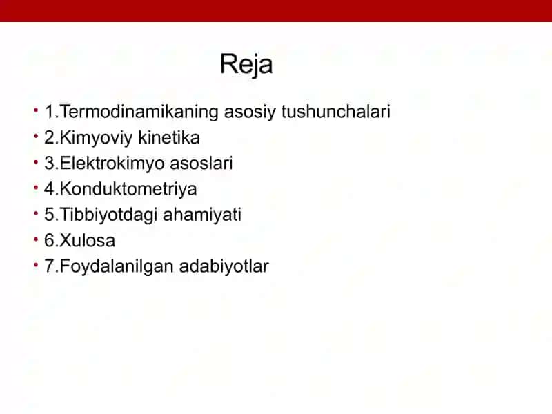Kimyoviy termodinamika asoslari. Kimyoviy reaksiyalarning issiqlik effekti 2