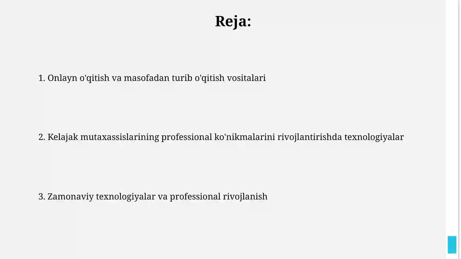 Bo’lajak mutaxasisning kasbiy ko’nikmalarinirivojlantirishtexnologiyasi 2