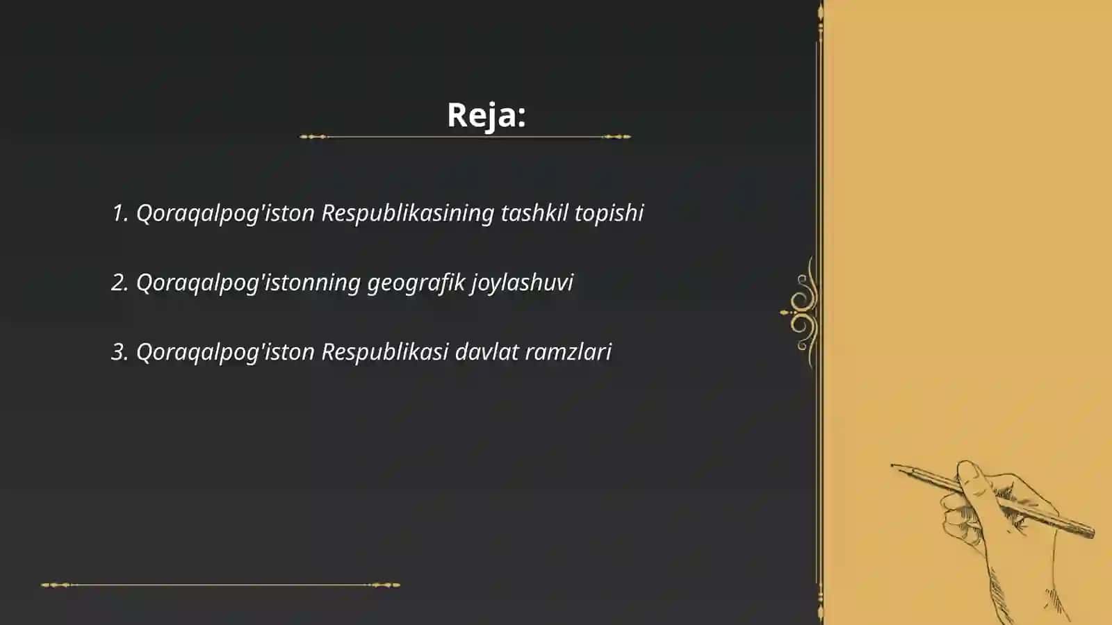 Qoraqalpog'iston Respublikasi tarixi va konstitutsiyasi 2