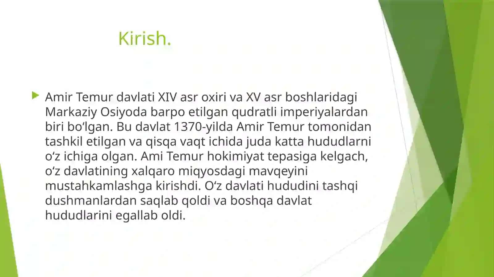 Amir Temurning harbiy yurishlari 2