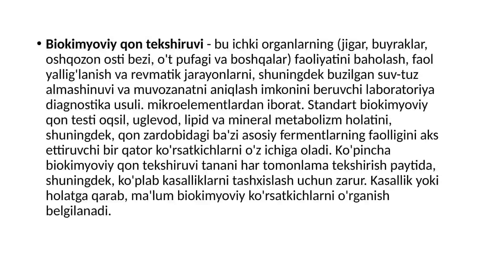 BIOKIMYOVIY TEKSHIRUV QAHHOROVA MOHINUR MED-51U 2