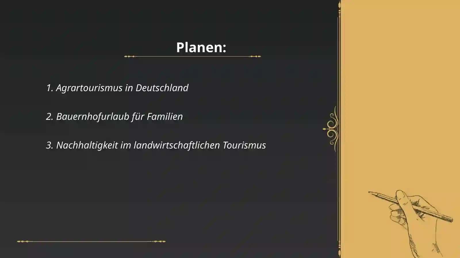 Agrartourismus in Deutschland 2