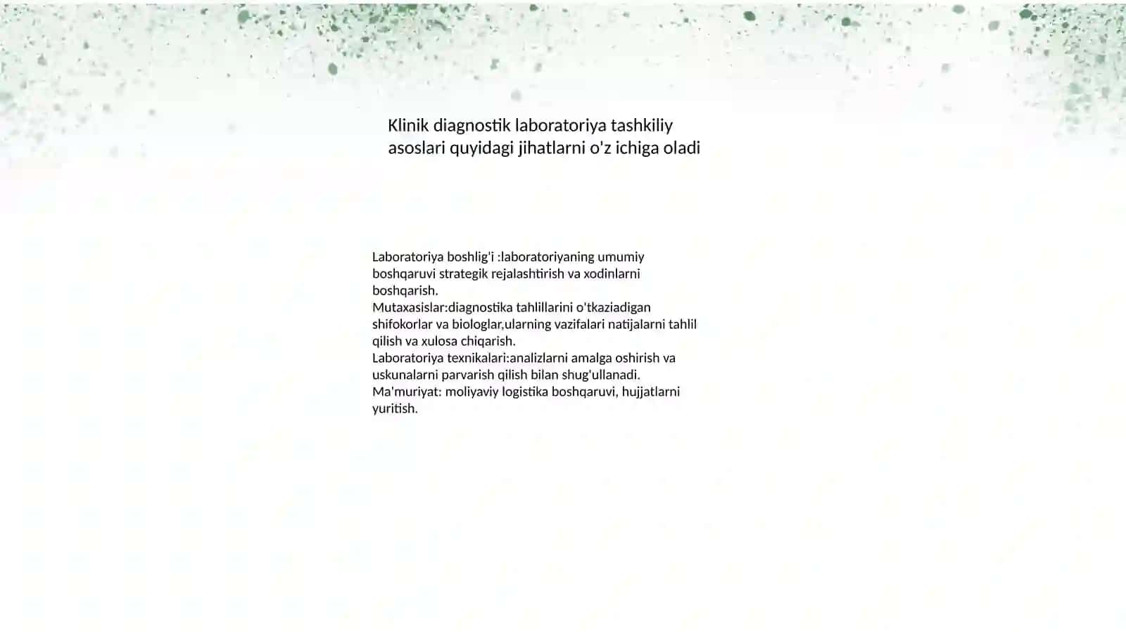 Klinikdiagnostik laboratoriyatashkiliyasoslari 2