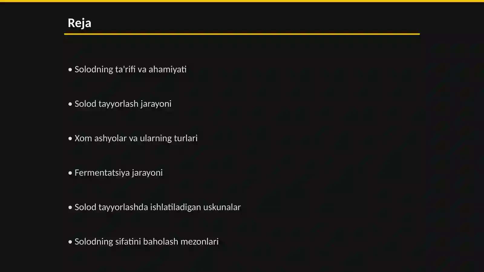 Solod tayyorlash tehnalogiyasi 2