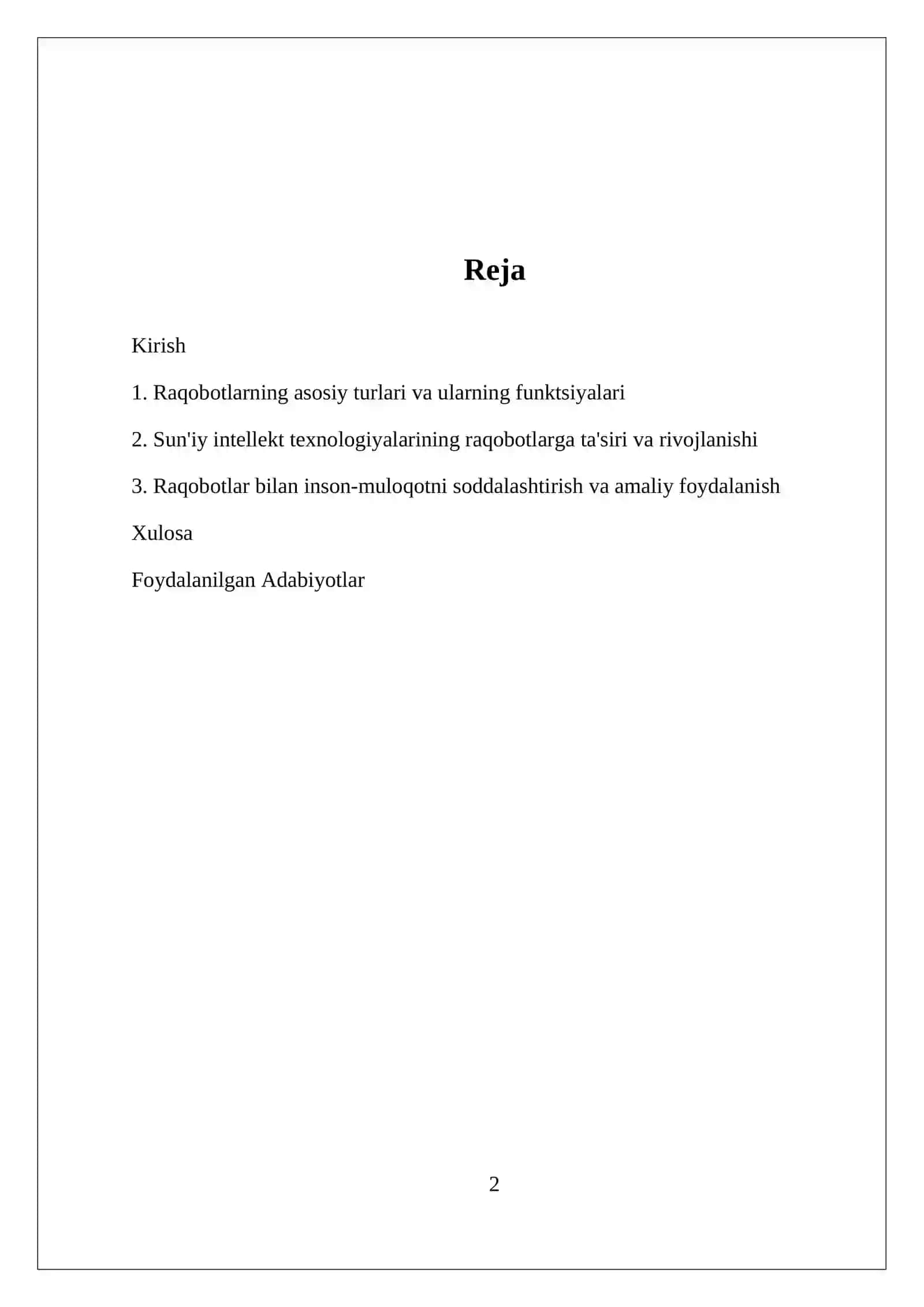 Raqobotlar va ularning funktsiyalari 2