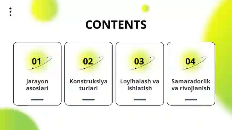 Aralashtirish Jarayoni va Konstruksiya 2