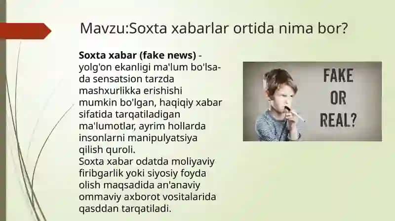 Soxtaxabar(fake news) 2