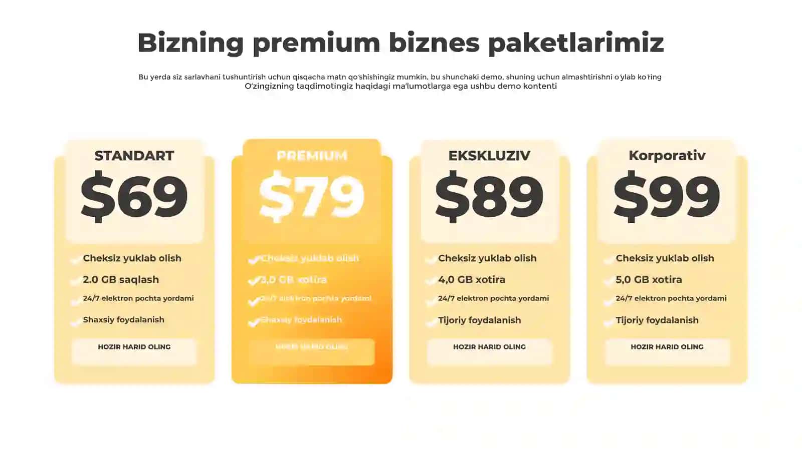 Taqdimot uchun bepul narxlash modeli Taqdimoti (11 Slayd) 2
