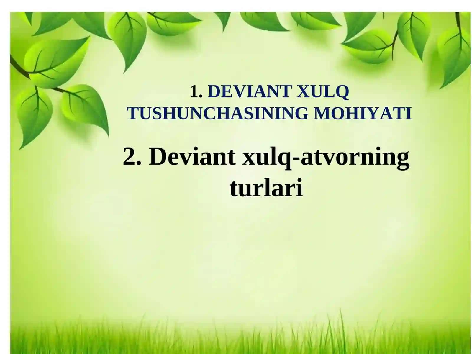 DEVIANT XULQ-ATVORVAPSIXOGENETIKASI 2