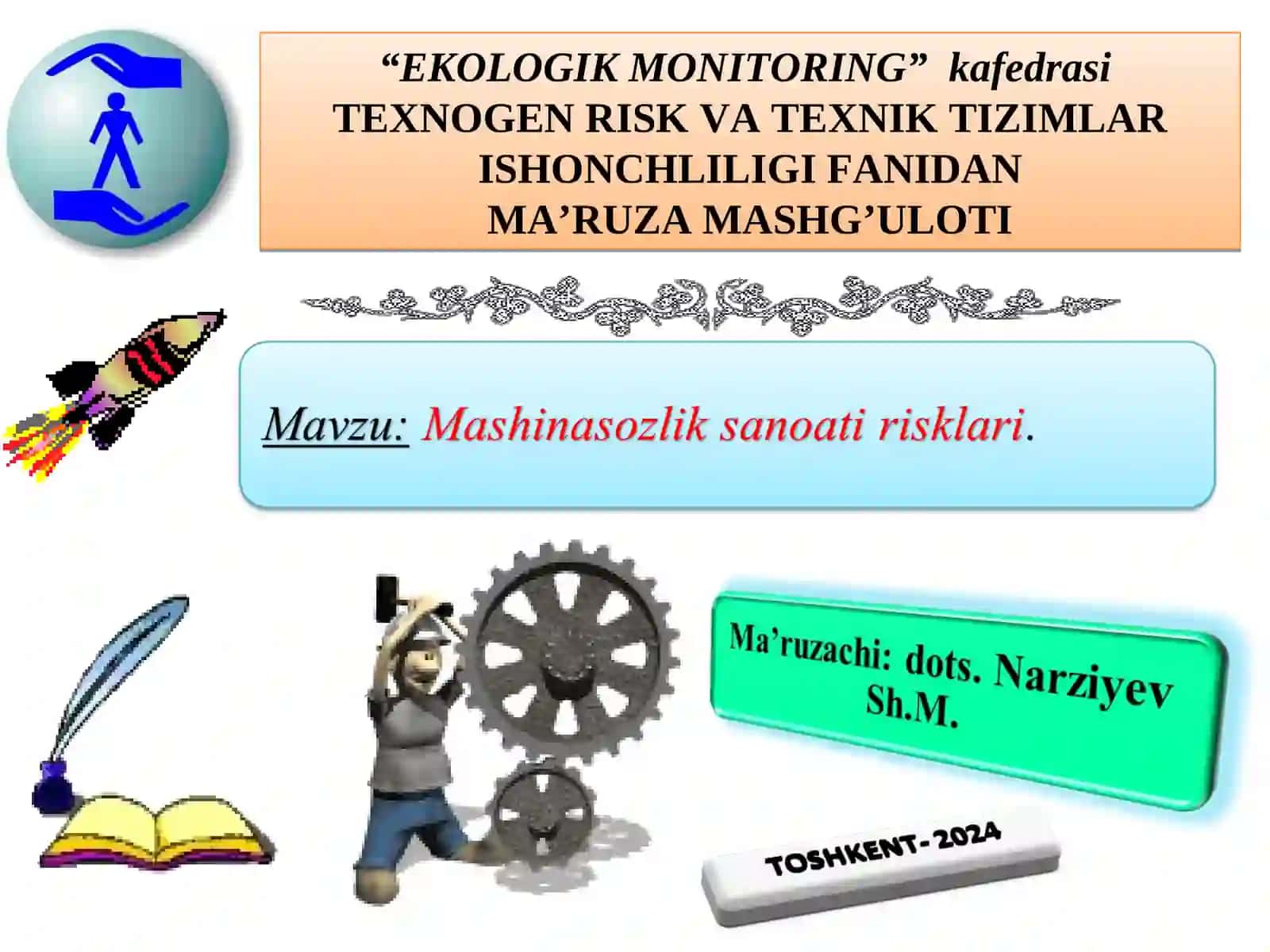TEXNOGEN RISK VA TEXNIK TIZIMLAR ISHONCHLILIGI FANI 2