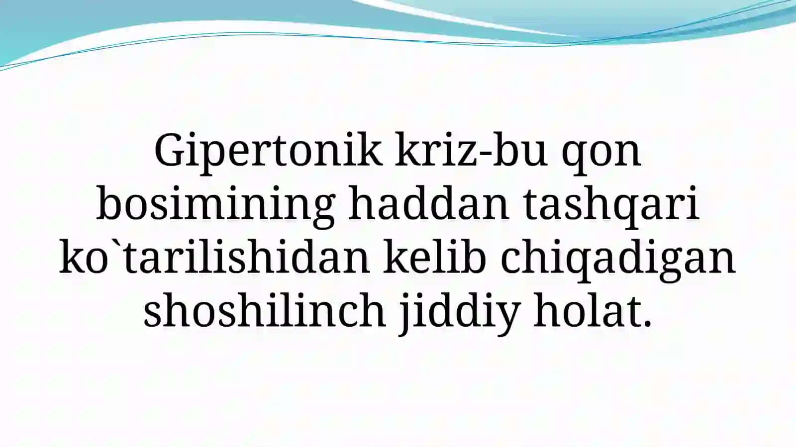Gipertonik kriz 2