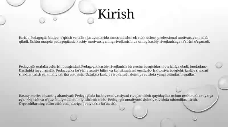 Pedagogik Faoliyatda Kasbiy Motivatsiyani Rivojlantirish 2