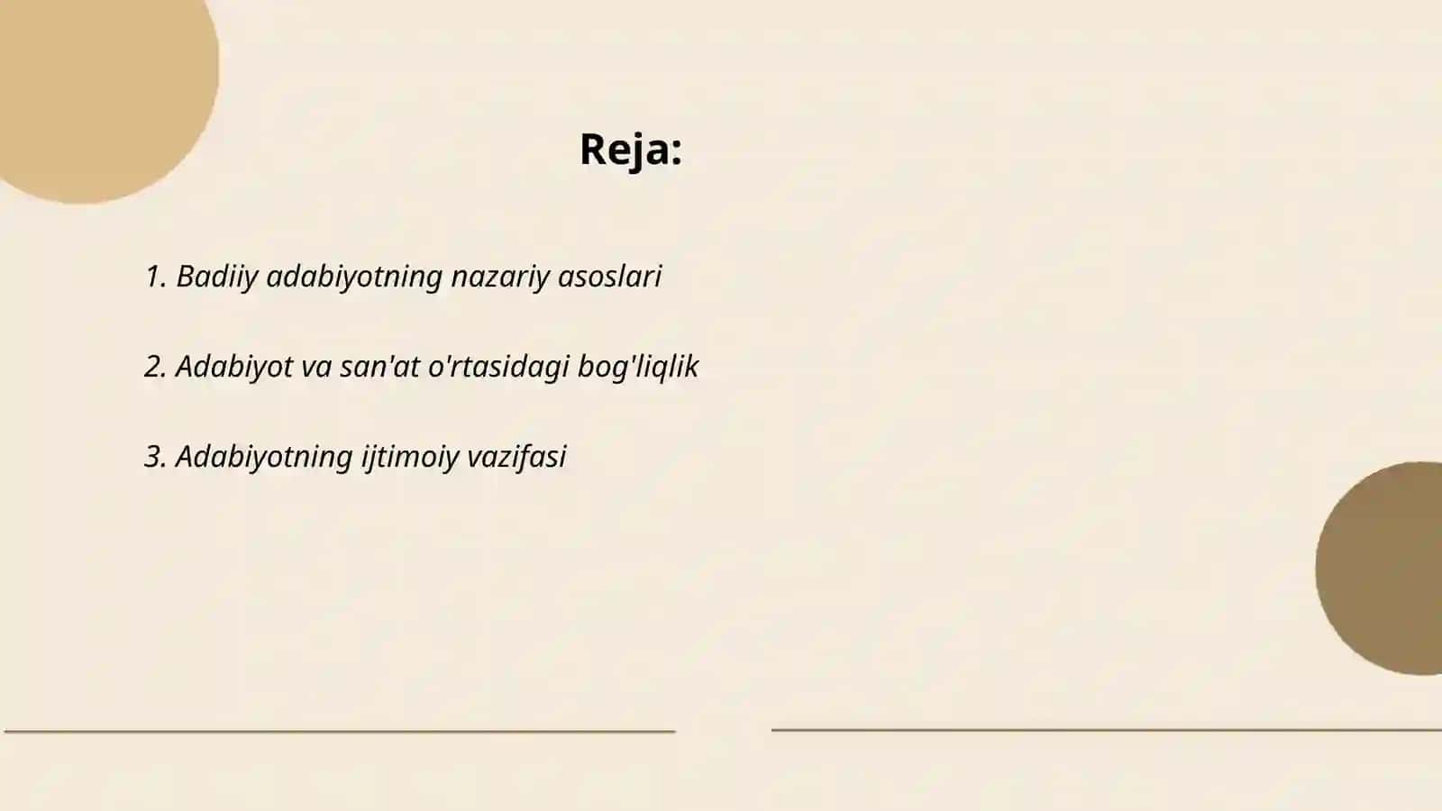 Badiiy adabiyotning nazariy asoslari 2