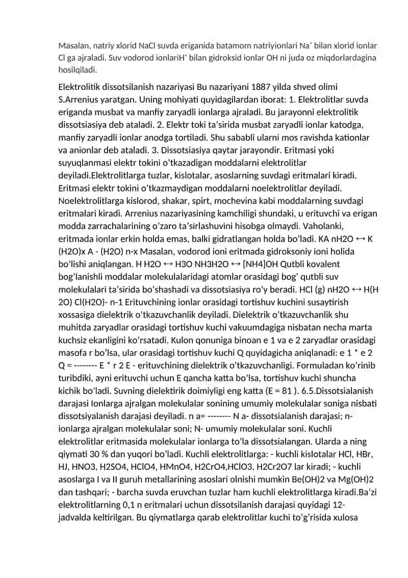 Elektrolitlar 2