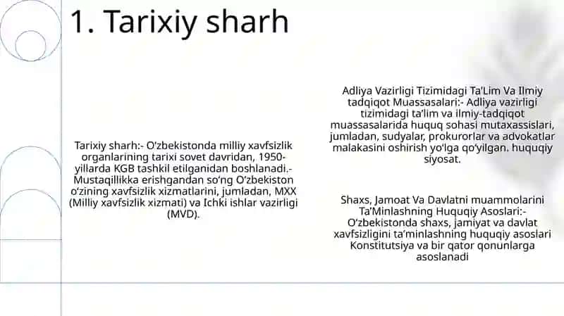 Adliya Vazirligi Tizimidagi TaʼLim Va Ilmiy Tadqiqot Muassasalari 2