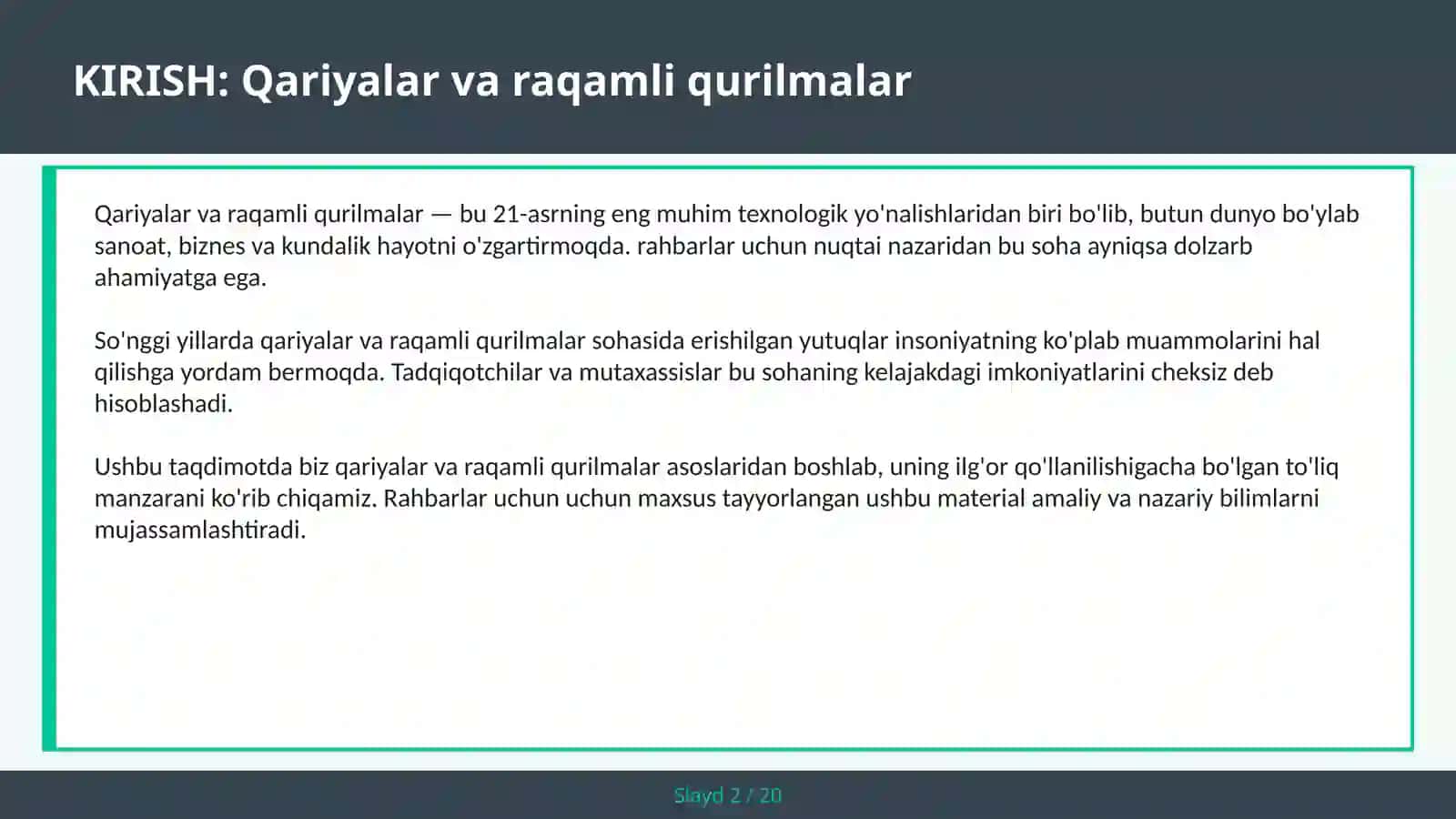 Qariyalar va raqamli qurilmalar 2