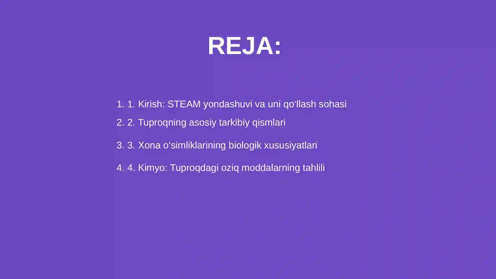 Tuproq tarkibi va xona osimlijlarini parvarishlash mavzusiga STEAM texnologiyasi asosida slayd 2