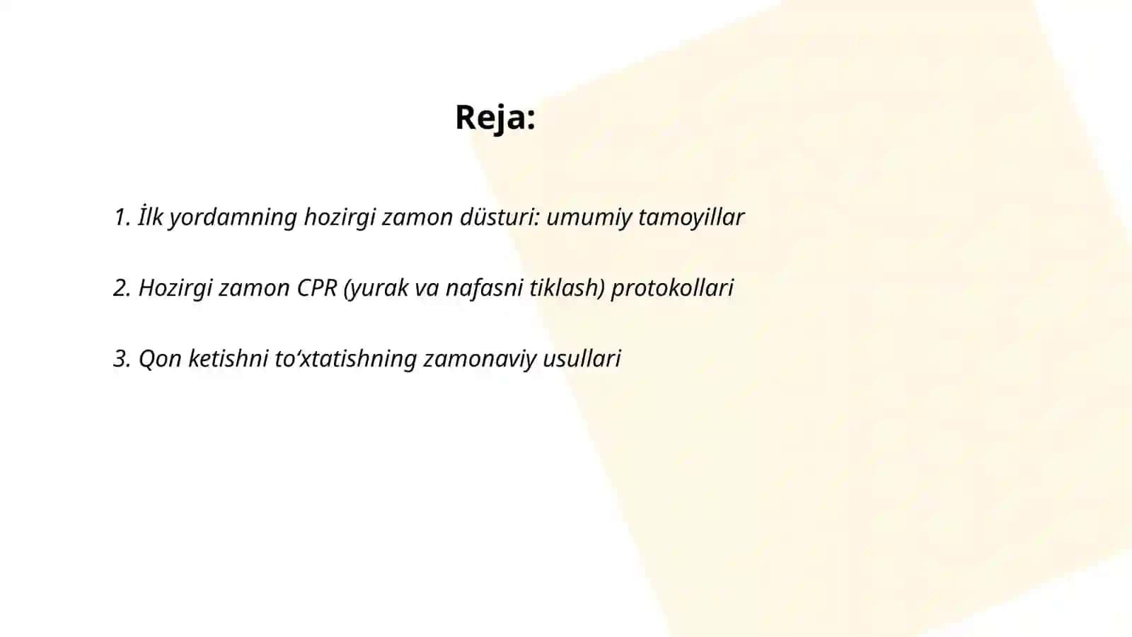 İlk yordamning hozirgi zamon düsturu 2