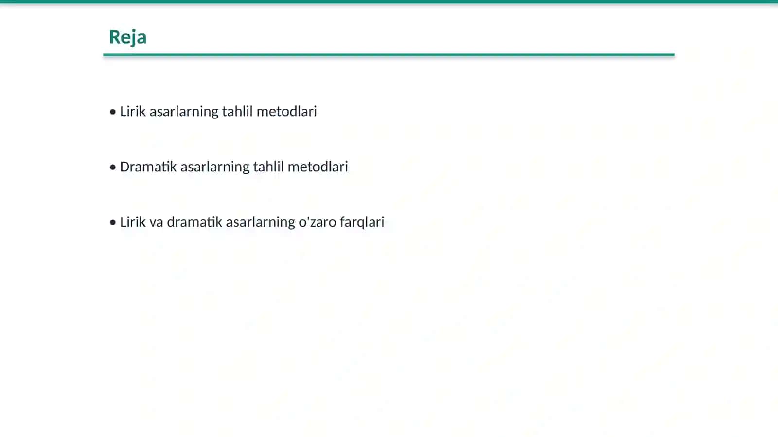 Lirik va dramatik asarlarni tahlil qilishning xususiyatlari 2