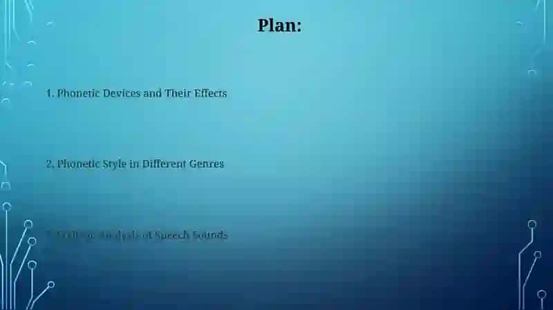 Phonetic stylistic styles 2