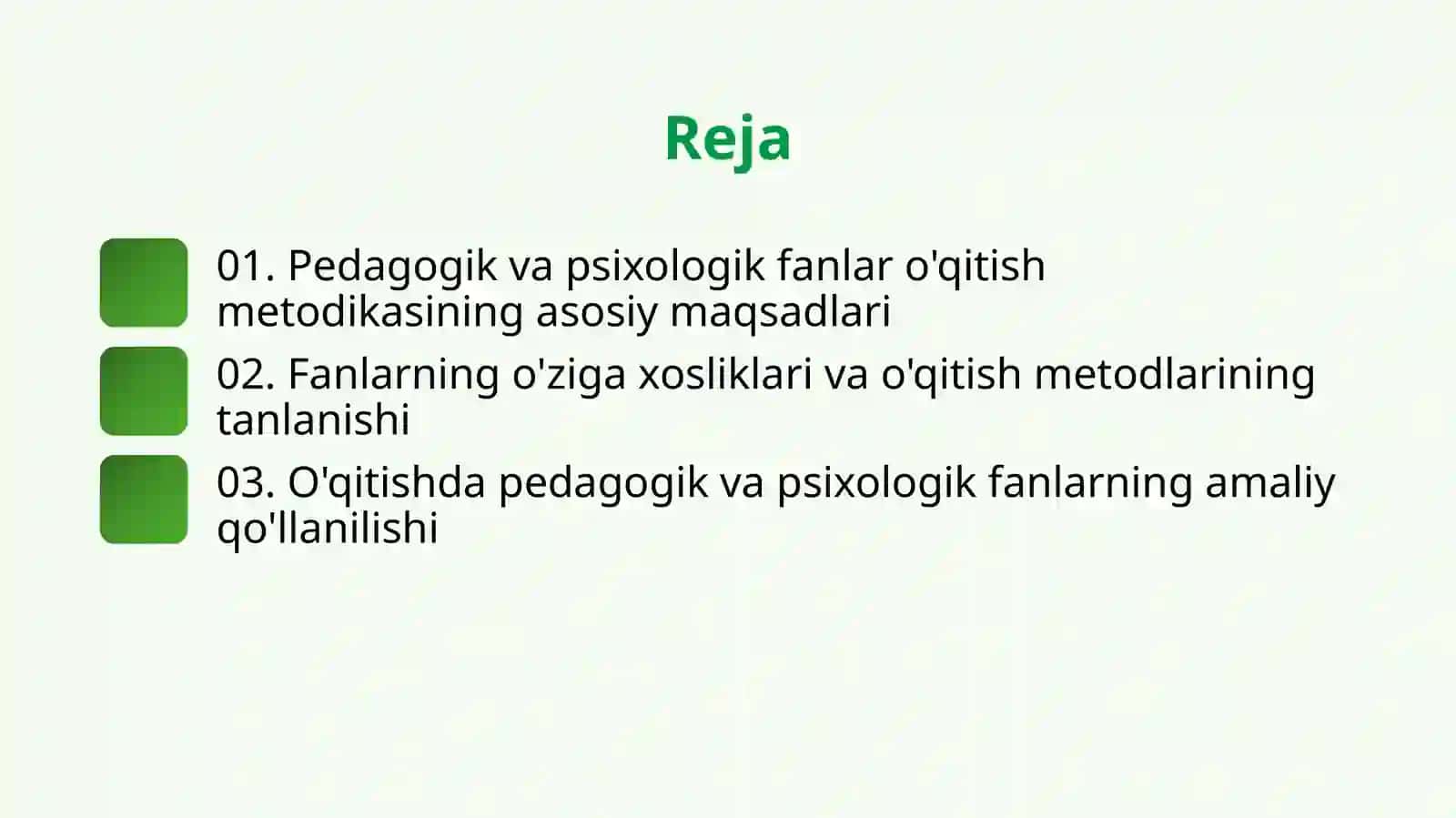 Pedagogik va psixologik fanlarni o'qitish metodikasi fanining predmeti maqsadi va vazifalari mavzusida slayd 2